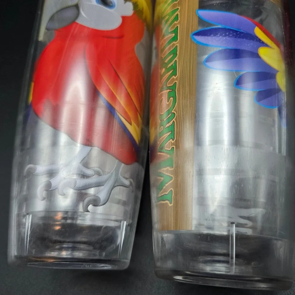 Margaritaville 26oz Insulated Tumbler Set of 2 It's A State of Mind Red Lids USA